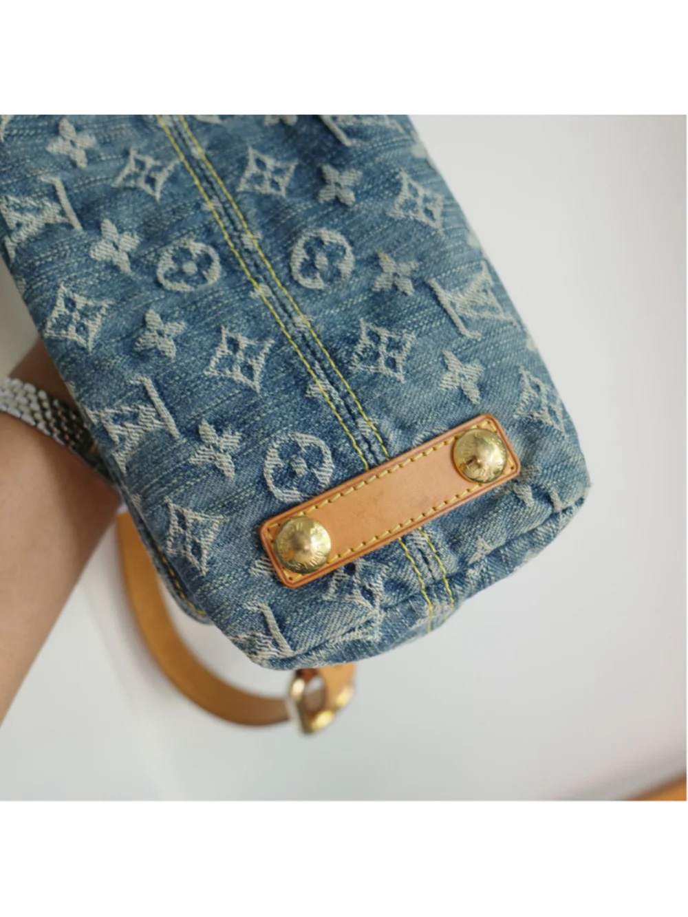 LOUIS VUITTON Vintage Blue Denim Baggy PM